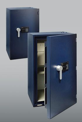 Large safe in RAL Blue