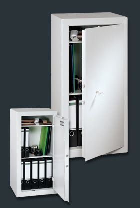 Furniture safe in RAL light grey