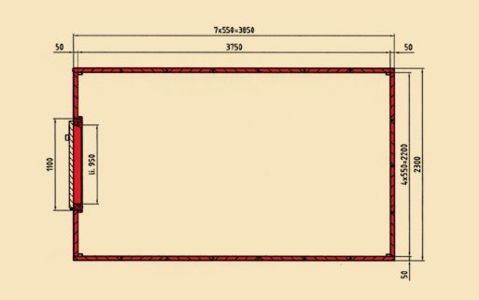 Schematic representation of the vault EL ST 50 I + 60 I