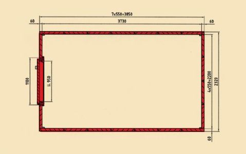 Schematic representation of the EL ST 60 II vault