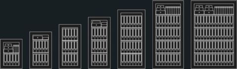 Schematic representation of different safe sizes