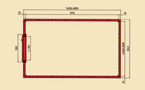 Schematic representation of the vault EL ST 70 III